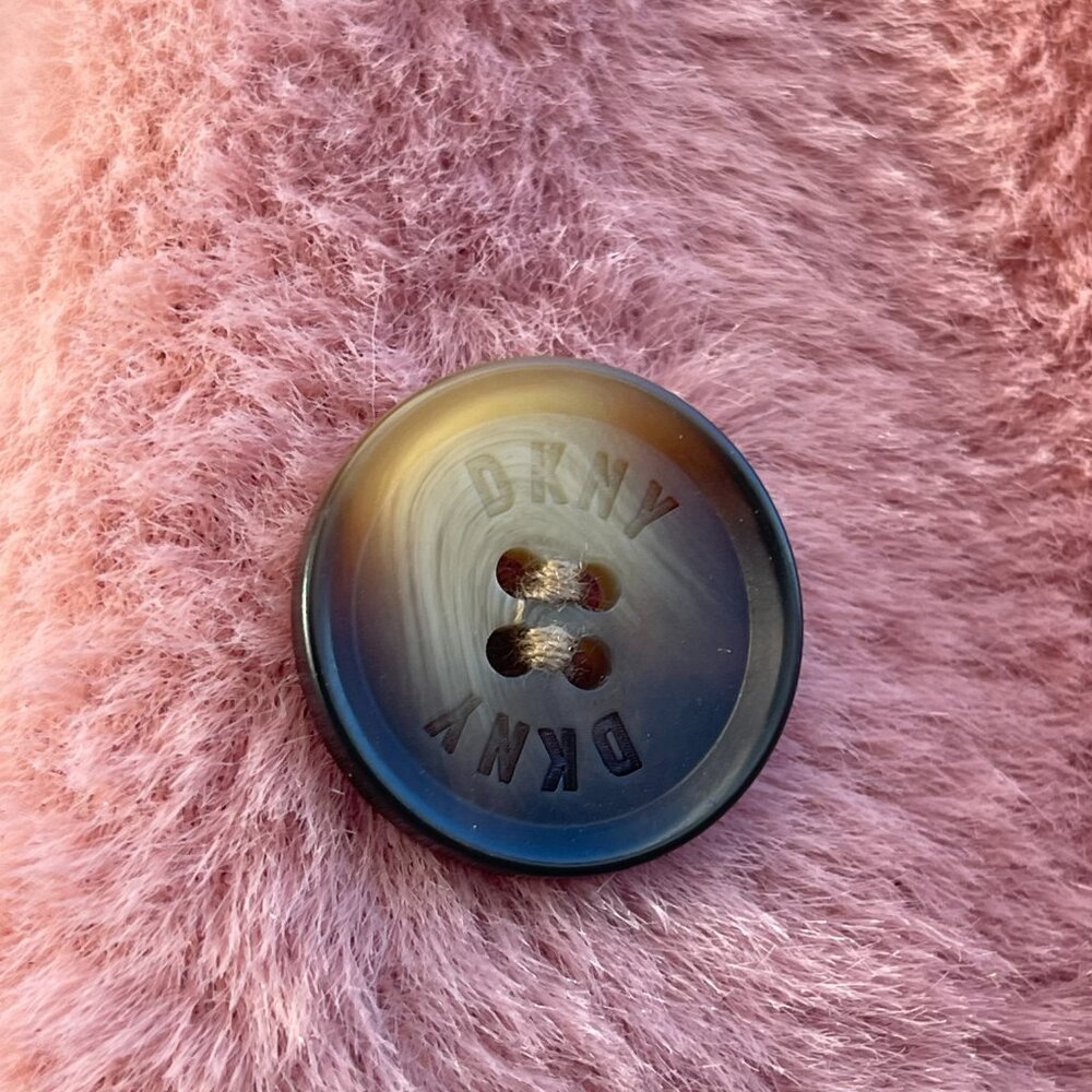 NWT Ladies Sz Large DKNY Plush Pink Outerwear/Coat - Picture 11 of 16